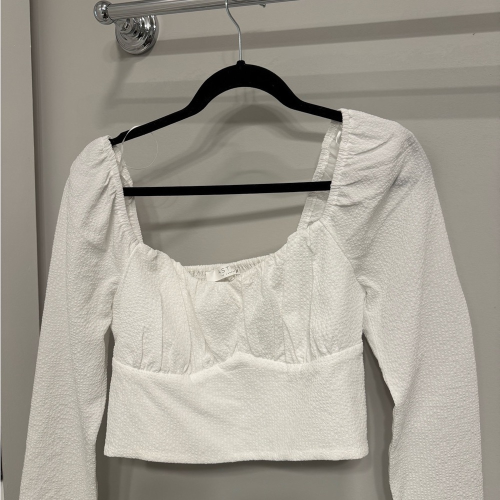 Astr White Long Sleeve Top never worn